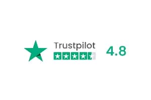 Trustpilot rating 4.8 out of 5